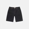 STÜSSY BIG OL' SHORT DENIM WASHED BLACK SHORTS