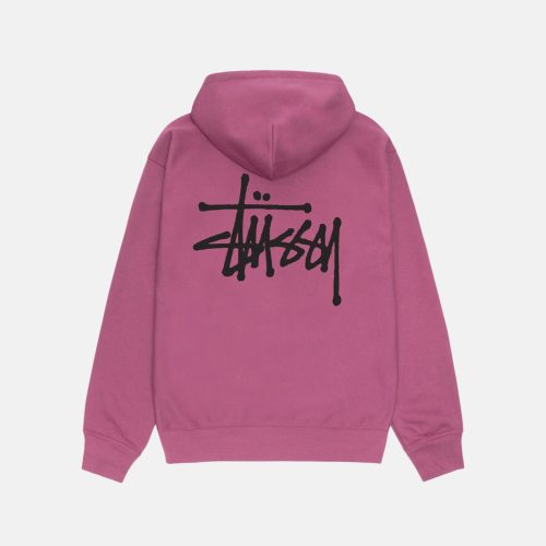 STÜSSY BASIC STÜSSY HOODIE BERRY SWEATS